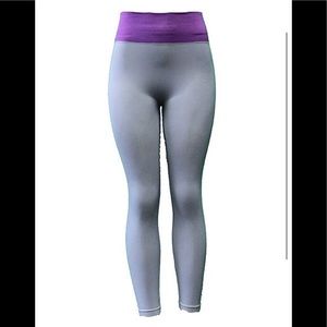 VIOLAS grey high waist workout leggings active wear yoga pants -various